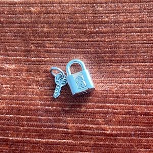 Pandora lock and key charm